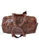 Leder Weekender Tasche Travel Pro Marone