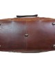 Leder Weekender Tasche Travel Pro Marone